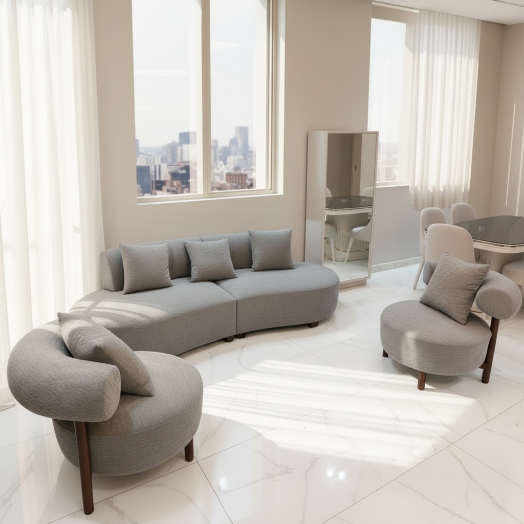 طقم أنتريه خشب زان - 3 قطع - ECO83