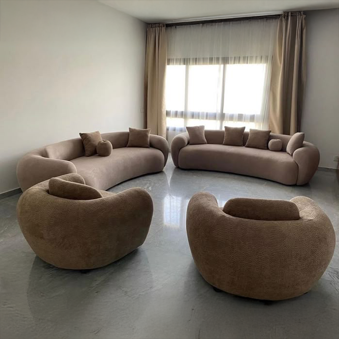 طقم أنتريه خشب زان - 4 قطع - ECO70